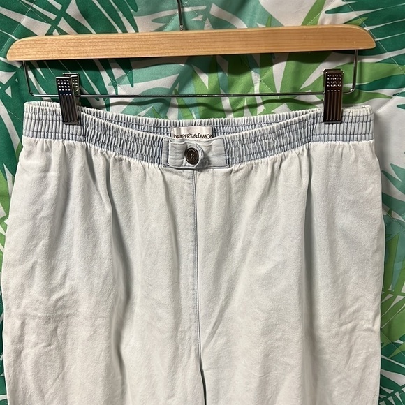 drapers & damons elastic waistband | washed look light blue | size M - Picture 4 of 11